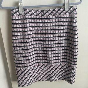 Banana Republic Checkered Petite Mini Skirt